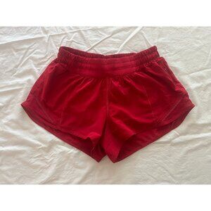 Lululemon Red Hotty Hot Short